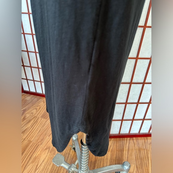 J CREW Black Cotton Dress with Square Cuffed Shoulder, Side Dips NWOT - Picture 4 of 6